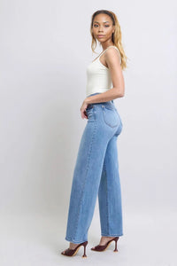Judy Blue Full Size Wide Leg Jeans with Pockets HTO Apparel