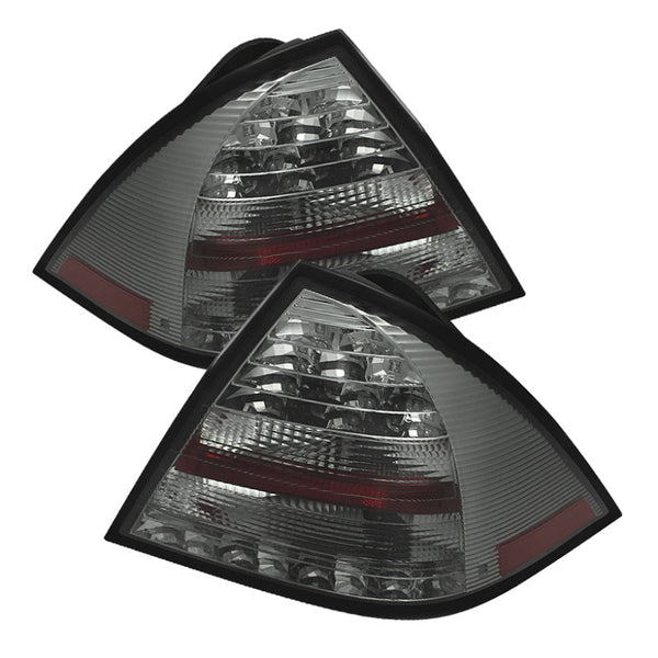 Spyder Mercedes Benz W203 C-Class 05-07 4DR Sedan LED Tail Lights Smoke ALT-YD-MBZC05-LED-SM OffRoadUSA.com