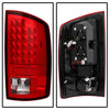 Spyder Dodge Ram 07-08 1500/Ram 07-09 2500/3500 LED Tail Lights Red Clear ALT-YD-DRAM06-LED-RC OffRoadUSA.com