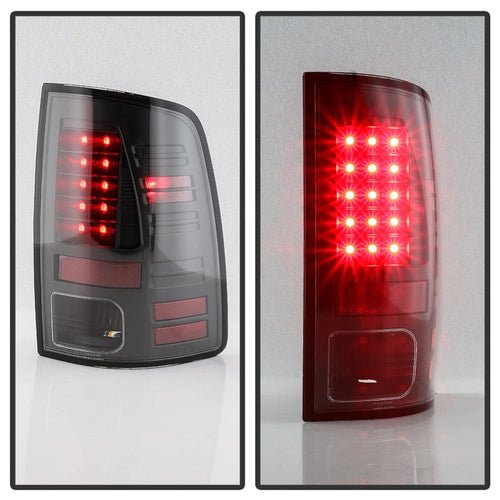 Spyder 13-18 Dodge Ram 2500/3500 LED Tail Lights LED Model Only - All Black (ALT-YD-DRAM13-LED-BKV2) OffRoadUSA.com