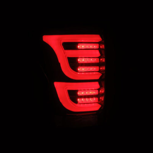 AlphaRex 07-13 Toyota Tundra LUXX-Series LED Tail Lights Black-Red OffRoadUSA.com