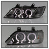 Spyder BMW Z3 96-02 Projector Headlights LED Halo Smoke High H1 Low H1 PRO-YD-BMWZ396-HL-SM OffRoadUSA.com
