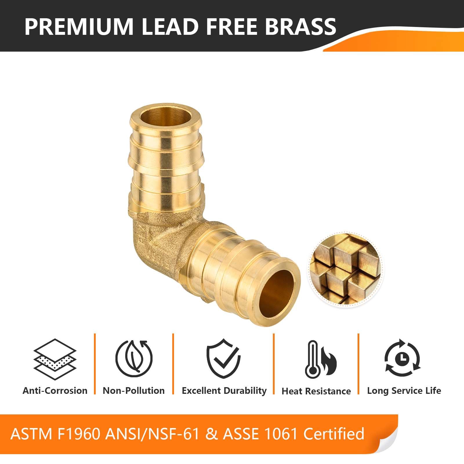 PEX A Expansion 1/2" PEX x 1/2" PEX Elbow (Lead Free) Plumbingsell
