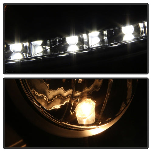 Spyder Volkswagen GTI 06-09/Jetta 06-09 Xenon/HID Model Only - DRL Black PRO-YD-VG06-HID-DRL-BK OffRoadUSA.com