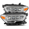 AlphaRex 16-23 Toyota Tacoma NOVA-Series LED Projector Headlights Chrome OffRoadUSA.com