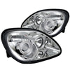 Spyder Mercedes Benz SLK 98-04 Projector Halogen Model- LED Halo Chrm PRO-YD-MBSLK98-1PC-HL-C OffRoadUSA.com