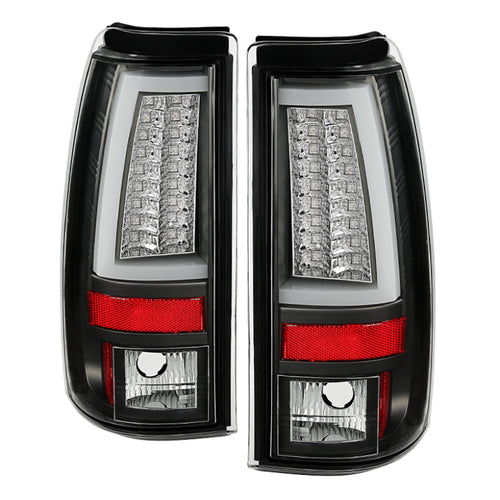 Spyder Chevy Silverado 1500/2500 99-02 Version 2 LED Tail Lights - Black ALT-YD-CS99V2-LED-BK OffRoadUSA.com