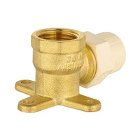 1/2" CPVC x Female NPT Brass Drop-Ear Elbow (Lead Free)