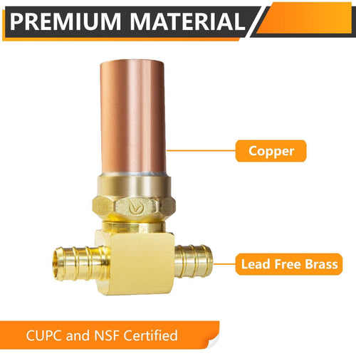 PEX Crimp Connection Tee Water Copper Hammer Arrestor Plumbingsell