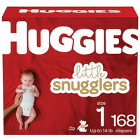 Huggies Little Snugglers Comfortable and Latex-Free Diapers Size 1; Count 168 EasyOptionXY LLC