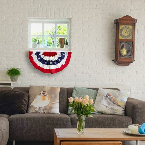 1.5x3ft Printed Polycotton Betsy Flags Mini Fan Flag, Stars and Stripes Bunting EasyOptionXY LLC