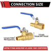 1/2" PEX-A Expansion X 1/2" FNPT Ball Valve, Blue (Lead Free) Plumbingsell