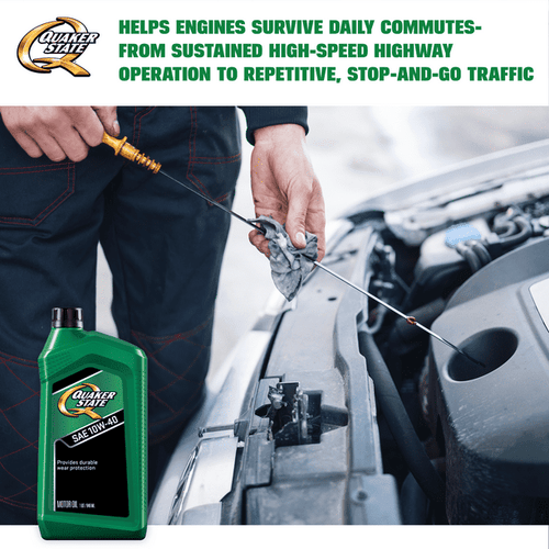 Quaker State Conventional Synthetic Blend 10W-40 Motor Oil, 1 Quart EasyOptionXY LLC