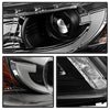 Spyder Honda Accord 2013-2015 4DR Projector Headlights Light Bar DRL Black PRO-YD-HA13-LBDRL-BK OffRoadUSA.com