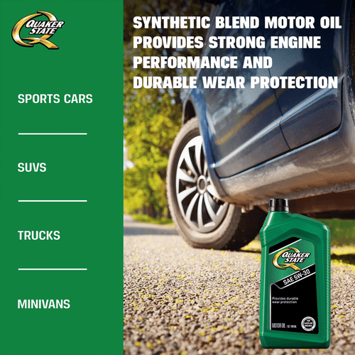 Quaker State Conventional Synthetic Blend 5W-30 Motor Oil, 1 Quart EasyOptionXY LLC