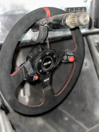 13.5'' MOJAB Flat Steering Wheel Leather/Suede MOJAB OFFROAD