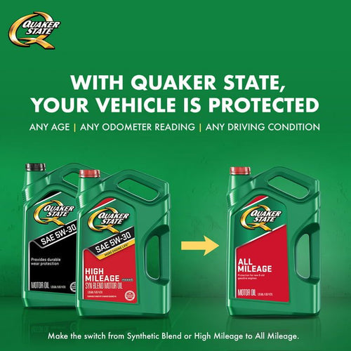 Quaker State All Mileage 10W-30 Motor Oil, 1 Quart EasyOptionXY LLC