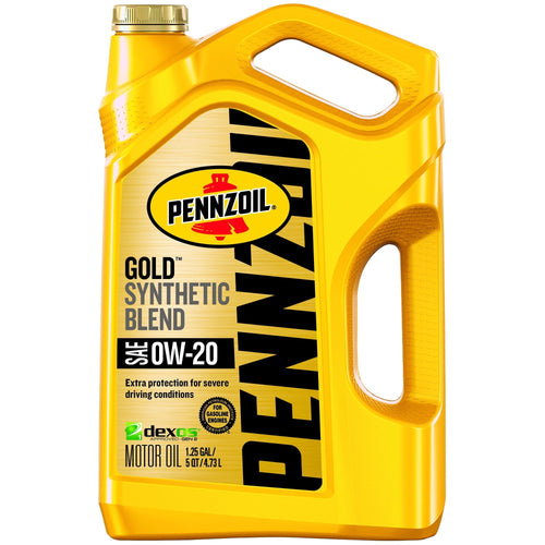 Pennzoil Gold 0W-20 Synthetic Blend Motor Oil, 5 Quart EasyOptionXY LLC