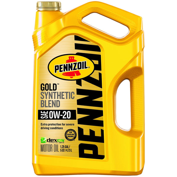 Pennzoil Gold 0W-20 Synthetic Blend Motor Oil, 5 Quart EasyOptionXY LLC