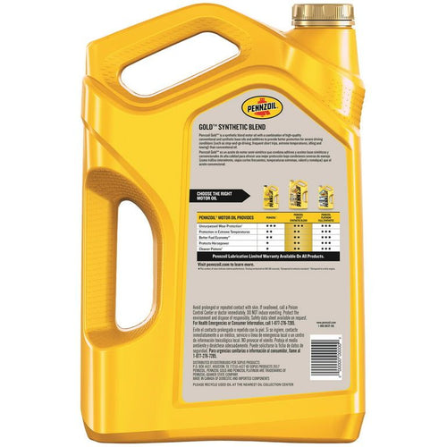 Pennzoil Gold 0W-20 Synthetic Blend Motor Oil, 5 Quart EasyOptionXY LLC