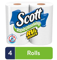 Scott Rapid-Dissolving Toilet Paper, 4 Regular Rolls EasyOptionXY LLC