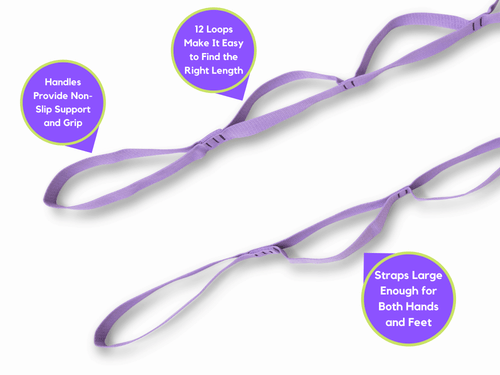 Multi-Loop Stretching Strap for Yoga & Pilates Jupiter Gear
