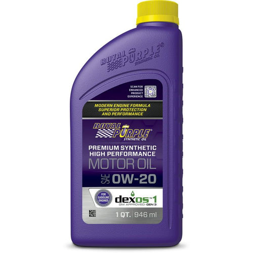 Royal Purple High Performance Motor Oil 0W-20 Premium Synthetic Motor Oil, 1 Quart EasyOptionXY LLC