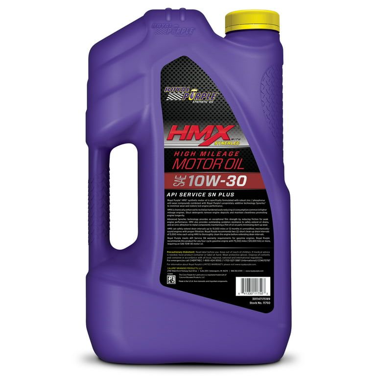 Royal Purple HMX 10W-30 High Mileage Motor Oil, 5 Quarts EasyOptionXY LLC