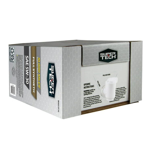 Super Tech Full Synthetic SAE 5W-30 Motor Oil, 12 Quart Bag (3 gallons) EasyOptionXY LLC