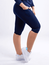 JupiterGear Mid-Rise Capri Fitness Leggings with Side Pockets Jupiter Gear