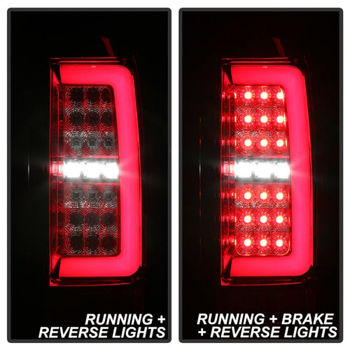 Spyder Chevy Colorado 2015-2017 Light Bar LED Tail Lights - Red Clear ALT-YD-CCO15-LED-RC OffRoadUSA.com