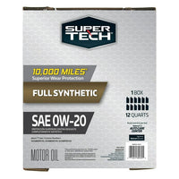 Super Tech Full Synthetic SAE 0W-20 Motor Oil, 12 Quart Bag (3 gallons) EasyOptionXY LLC