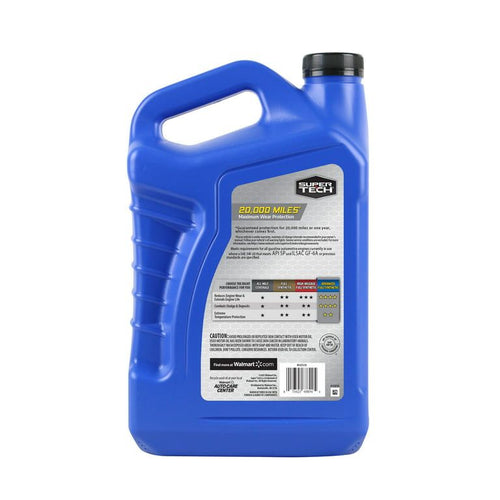 Super Tech Advanced Full Synthetic Motor Oil SAE 5W-20, 5 Quarts EasyOptionXY LLC