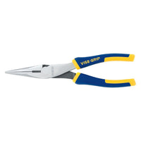 Irwin Long Nose Pliers, 8" Tool Length, 2 5/16" Jaw Length, Chrome/Blue/Yellow, Bundle of 2 EasyOptionXY LLC