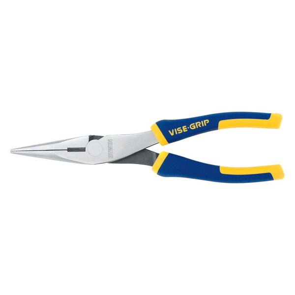 Irwin Long Nose Pliers, 8" Tool Length, 2 5/16" Jaw Length, Chrome/Blue/Yellow, Bundle of 2 EasyOptionXY LLC