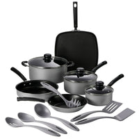 Tramontina 15 Pc Cookware Set Silver Aluminum Nonstick EasyOptionXY LLC