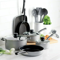 Tramontina 15 Pc Cookware Set Silver Aluminum Nonstick EasyOptionXY LLC