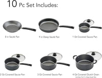 Tramontina Primaware Non-stick Cookware Set, 10 Piece EasyOptionXY LLC