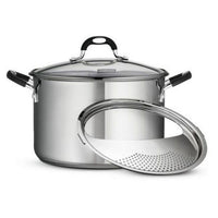 Tramontina Gourmet Stainless Steel 8 Quart Lock and Drain Stock Pot EasyOptionXY LLC