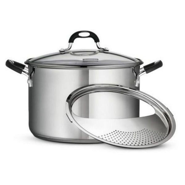 Tramontina Gourmet Stainless Steel 8 Quart Lock and Drain Stock Pot EasyOptionXY LLC