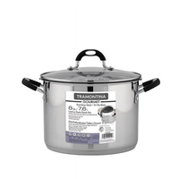 Tramontina Gourmet Stainless Steel 8 Quart Lock and Drain Stock Pot EasyOptionXY LLC