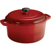 Tramontina Enameled Cast Iron 6.5 Quart Round Dutch Oven, Red EasyOptionXY LLC