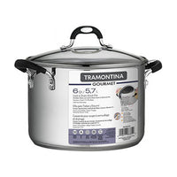 Tramontina Lock-N-Drain Stainless Steel 6 Quart Covered Stock Pot, 3 Count EasyOptionXY LLC
