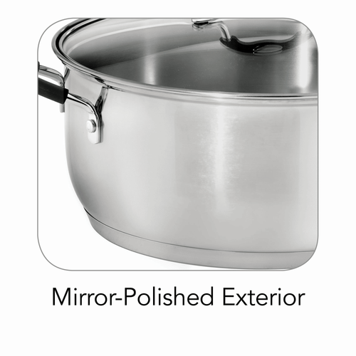 Tramontina Gourmet 9 Quart Stainless Steel Dutch Oven EasyOptionXY LLC