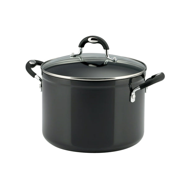 Tramontina 8 Qt Style Gray Non Stick Covered Stock Pot EasyOptionXY LLC