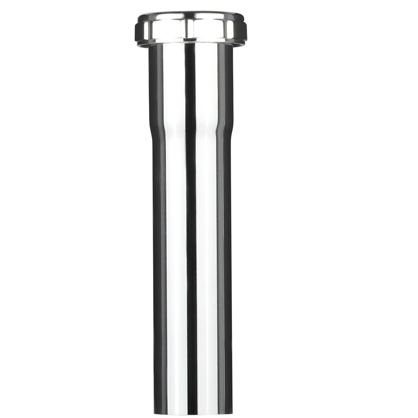 1-1/4" x 6" Slip-Joint Sink Drain Extension Tube, 20GA, Chrome Plated Brass