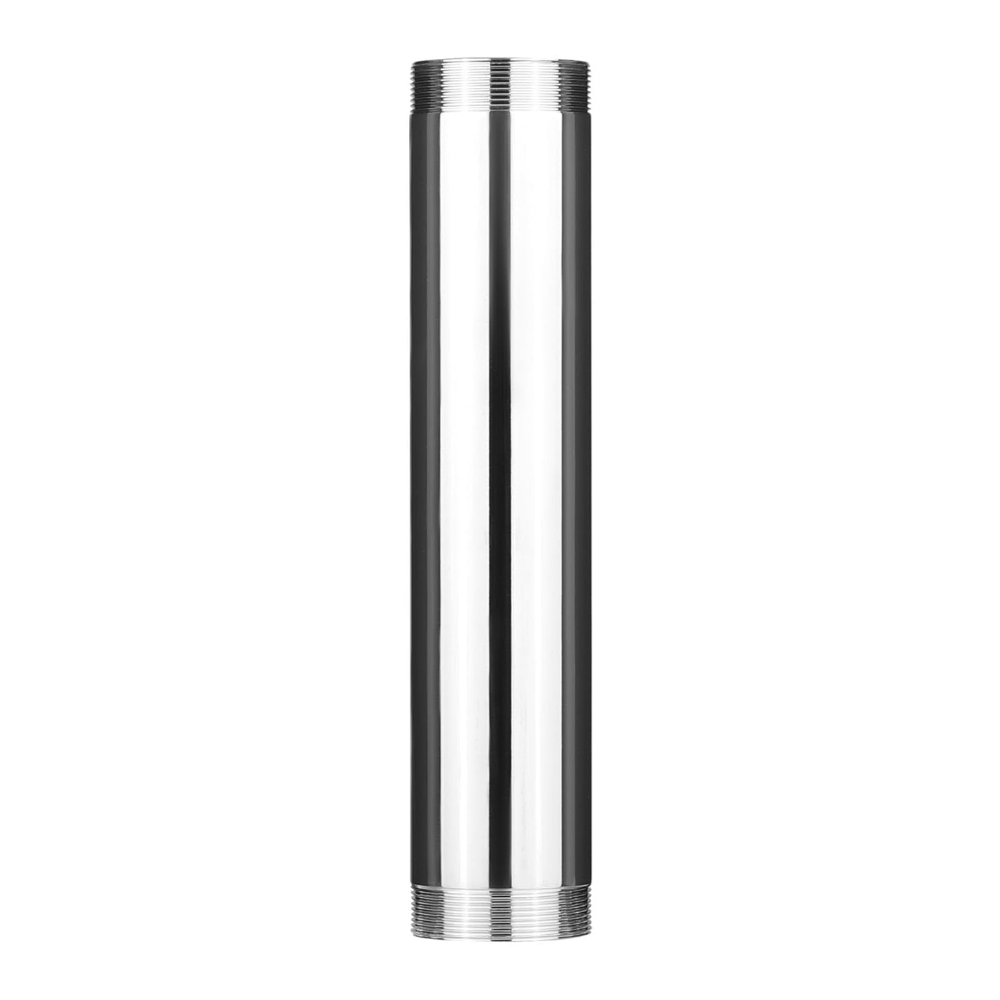 1-1/4" x 6" Double End Threaded Extension Tailpiece, 20GA, Chrome Plated Brass