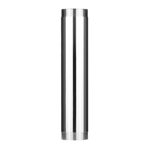 1-1/4" x 6" Double End Threaded Extension Tailpiece, 20GA, Chrome Plated Brass