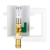 1/2" Copper Press Inlet, Ice Maker Outlet Box, with Stainless Steel Water Hammer Arrestor Plumbingsell
