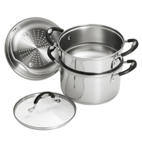 Tramontina Stainless Steel 3 Quart Steamer & Double-Boiler, 4 Piece EasyOptionXY LLC